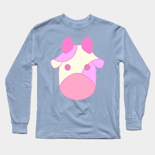 Strawberries and Cream Cow Long Sleeve T-Shirt